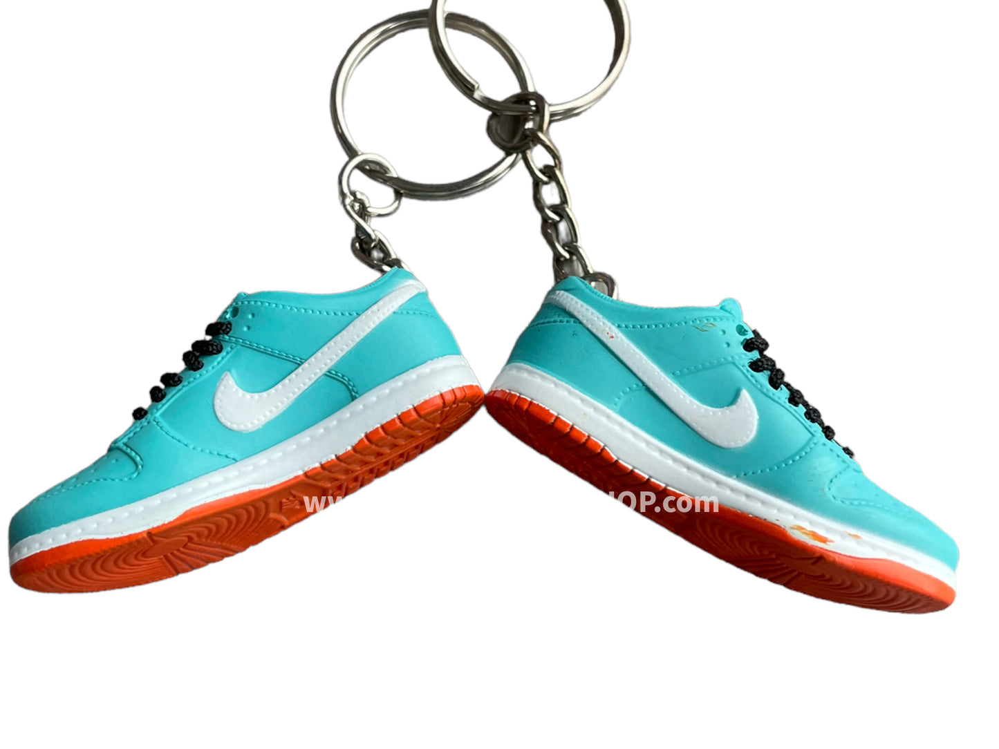 Mini sneaker keychain 3D Dunk - Dolphins