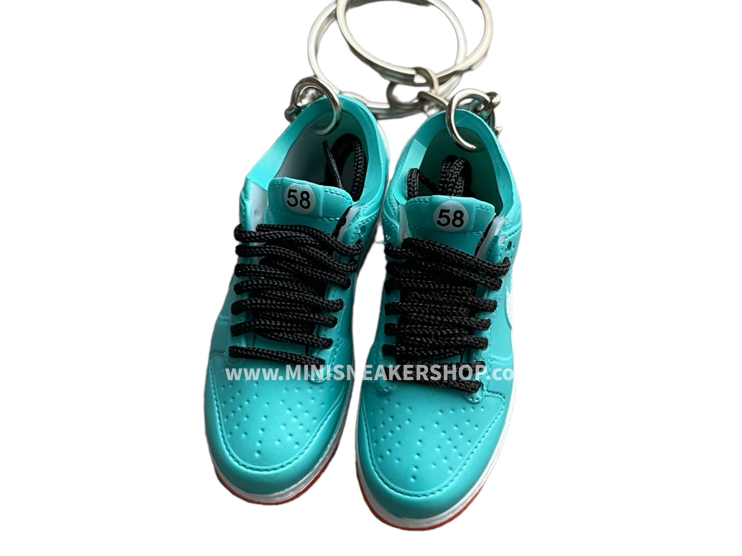 Mini sneaker keychain 3D Dunk - Dolphins