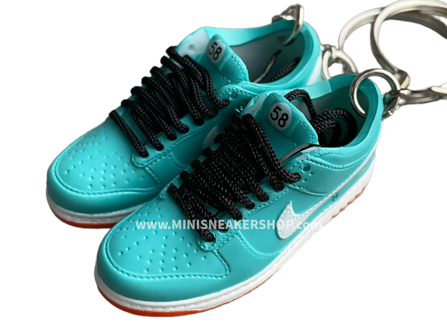 Mini sneaker keychain 3D Dunk - Dolphins