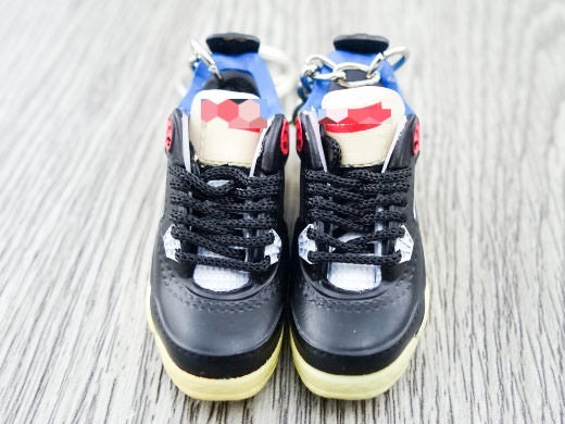 Mini sneaker keychain 3D AJ 4 Union - Off Noir