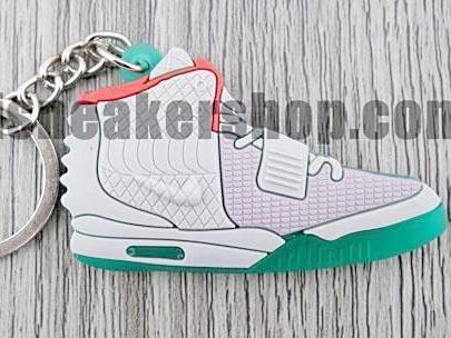 Flat Silicon Sneaker Keychain YZY 2 - NRG