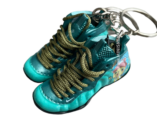 Mini sneaker keychain 3D Foamposite - One Piece