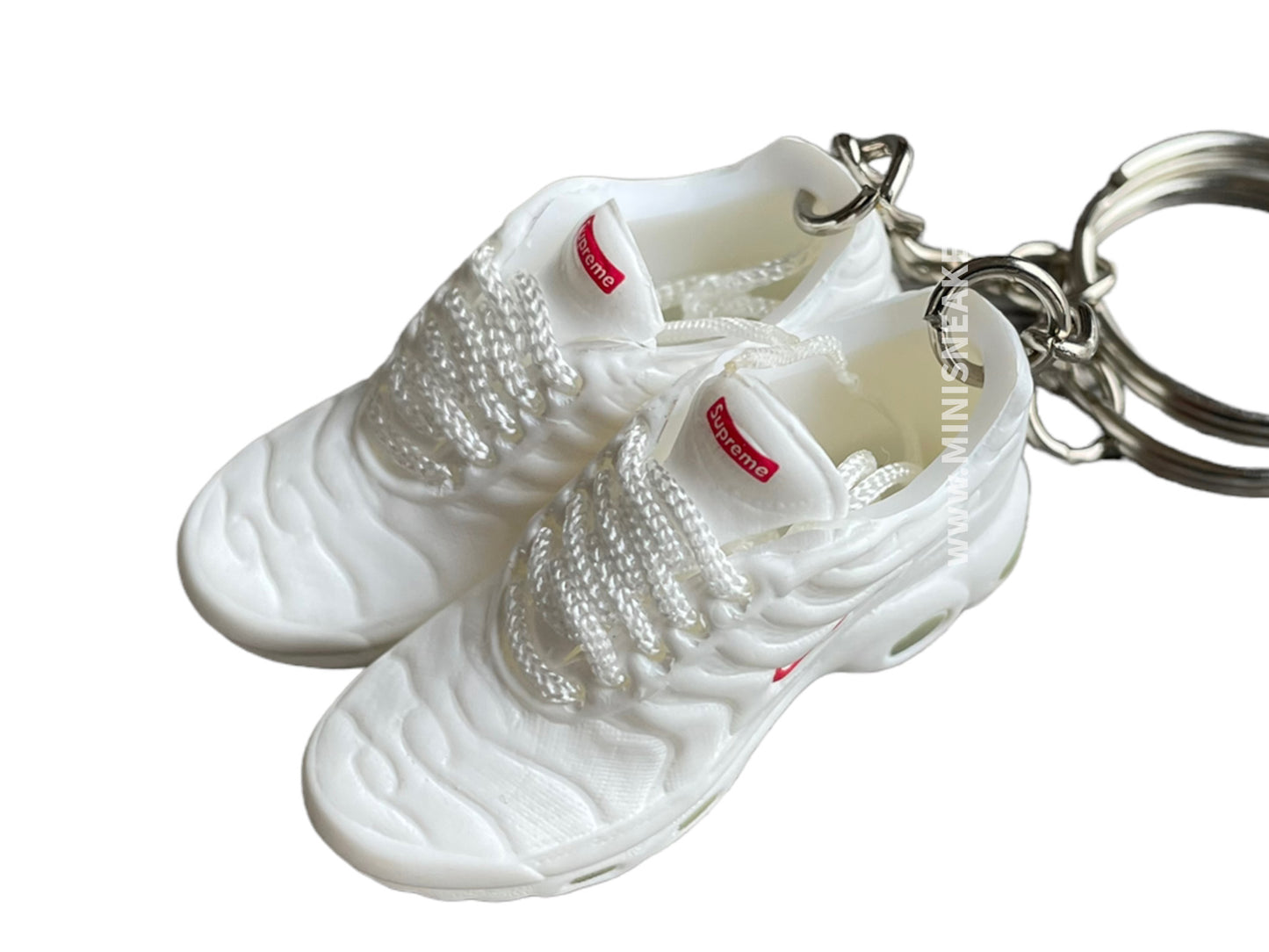 mini 3D sneaker keychains TN - white