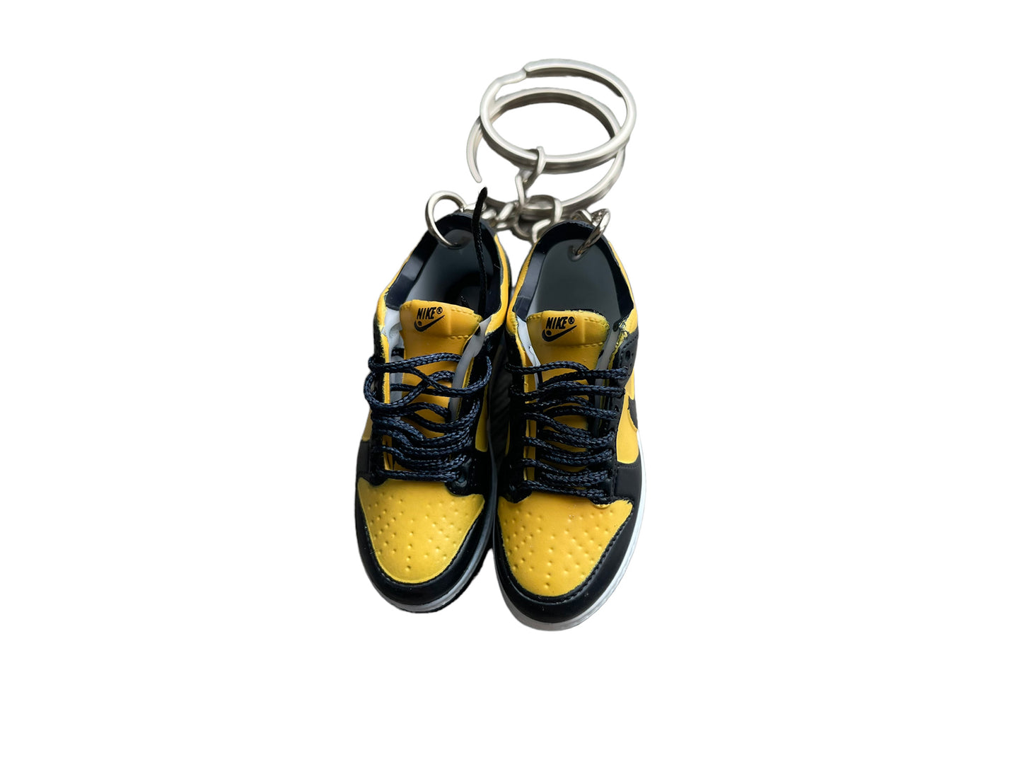Mini sneaker keychain 3D Dunk - Black and Yellow