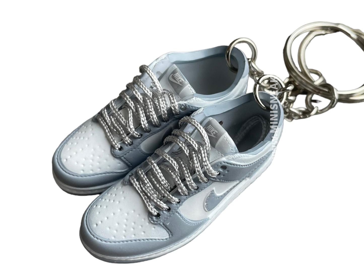 Mini sneaker keychain 3D Dunk - Grey Fog
