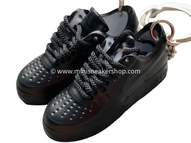 Mini 3D sneaker keychains Air Force 1 Black