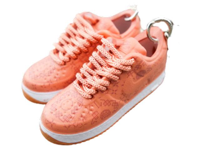 Mini 3D sneaker keychains Air Force 1 x CLOT - Pink Gum