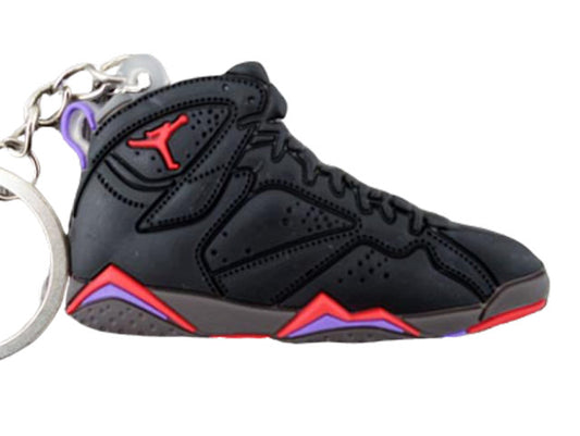 Flat Silicon Sneaker Keychain Jordan 7 - Raptors