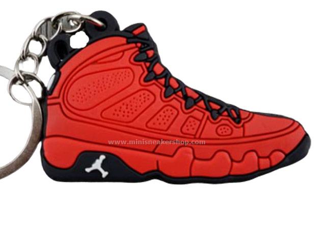 Flat Silicon Sneaker Keychain AJ 9 - Motorboat Jones