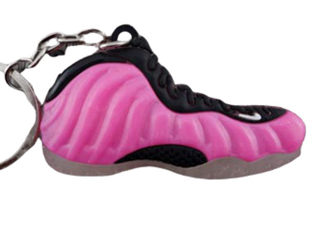Flat Silicon Sneaker Keychain Foamposite 1 - Pink