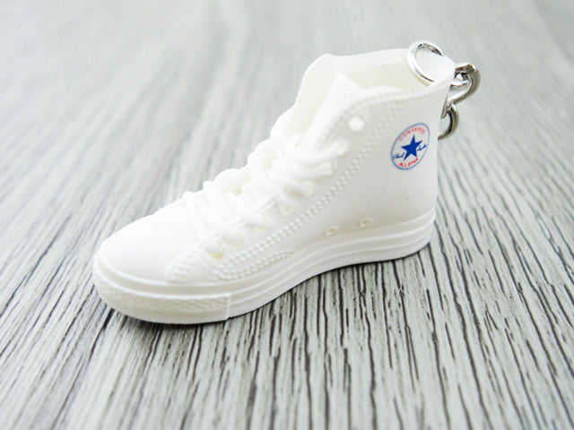 Mini sneaker keychain 3D Converse CDG - White