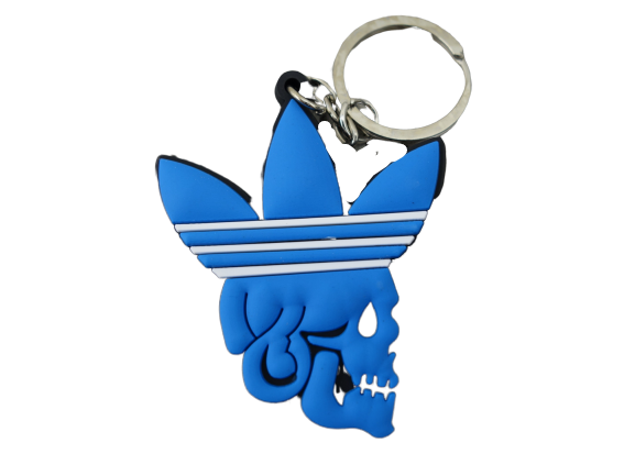 Flat silicon Sneaker Keychain Adidas Skull Crown