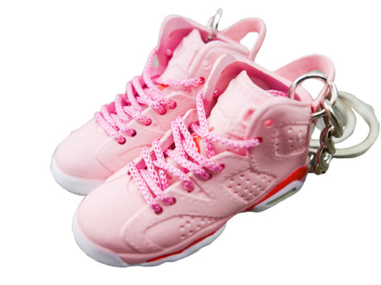 Mini Sneaker Keychains AJ6 Aleali May - Millenium Pink
