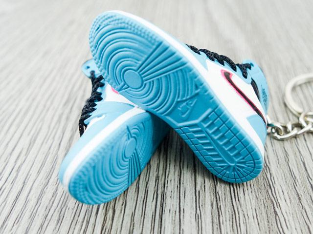 Mini sneaker keychain 3D Air Jordan 1 - South Beach