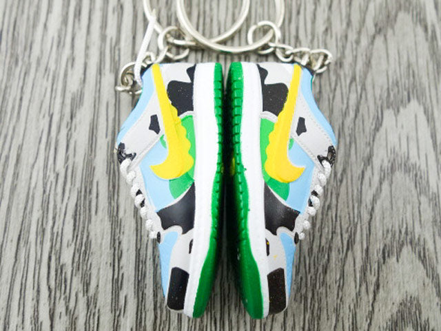 Mini sneaker keychain 3D Dunk SB low X Ben & Jerrys