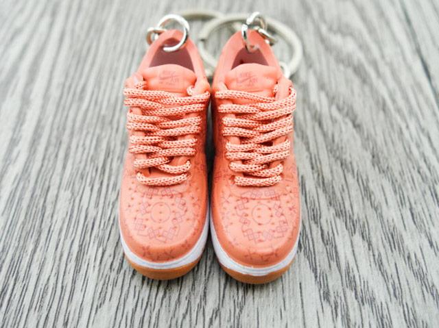 Mini 3D sneaker keychains Air Force 1 x CLOT - Pink Gum