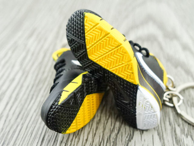 Mini sneaker keychain 3D Kobe 1 Protro Think 16 Black and Yellow