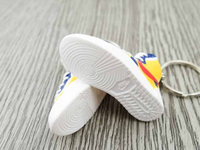 Mini 3D sneaker keychains Blazer x SACAI -  Yellow/Red/Blue