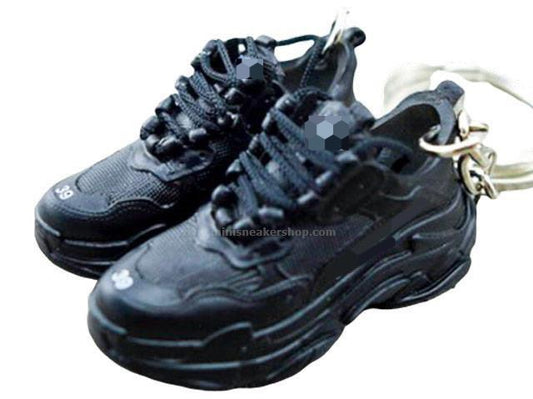 Mini Sneaker Keychains Blcga Triple S - All Black