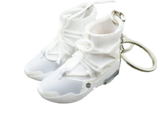 Mini 3D sneaker keychains FEAR OF GOD White