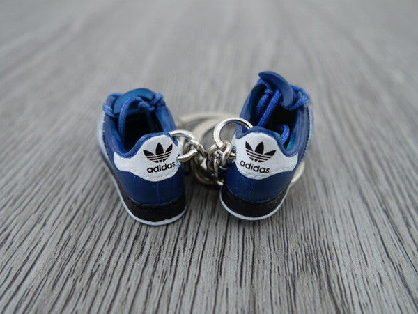 mini 3D sneaker keychains Superstar Blue Black