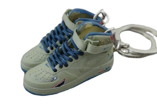 mini sneaker keychains Air Force One Tuskegee
