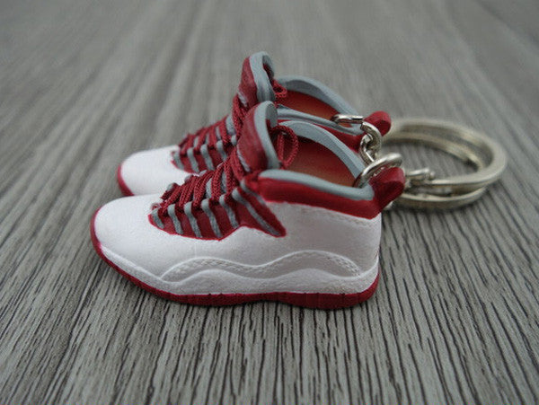Mini Sneaker Keychains AJ 10 - Retro Cherry (2005)