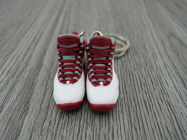 Mini Sneaker Keychains AJ 10 - Retro Cherry (2005)