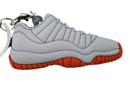 Flat Silicon Sneaker Keychain Jordan 11 low Citrus