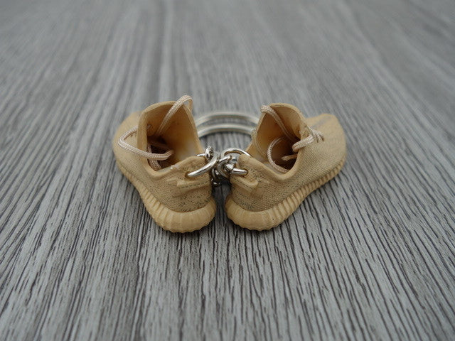 Mini Sneaker Keychains YZY  - Tan