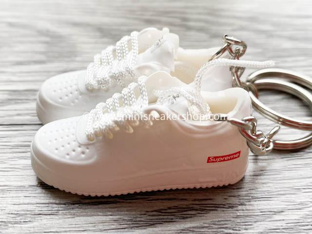 Mini 3D sneaker keychains Air Force 1 x SUP White