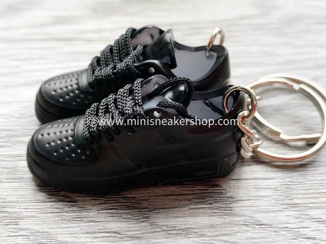 Mini 3D sneaker keychains Air Force 1 Black