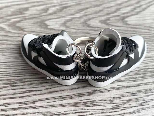 Mini sneaker keychain 3D Air Jordan 1 - Panda concept 2.0