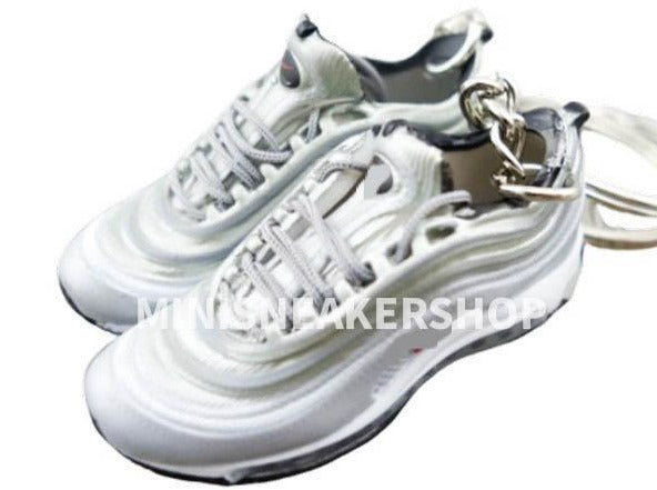 Mini 3D sneaker keychains HQ AM97- Silver Bullet