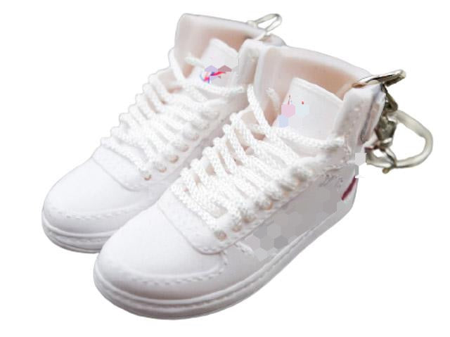 Mini sneaker keychain 3D LV - White