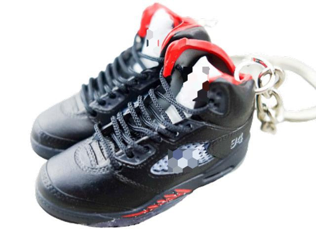 Mini Sneaker Keychains AJ 5 - Sup Black