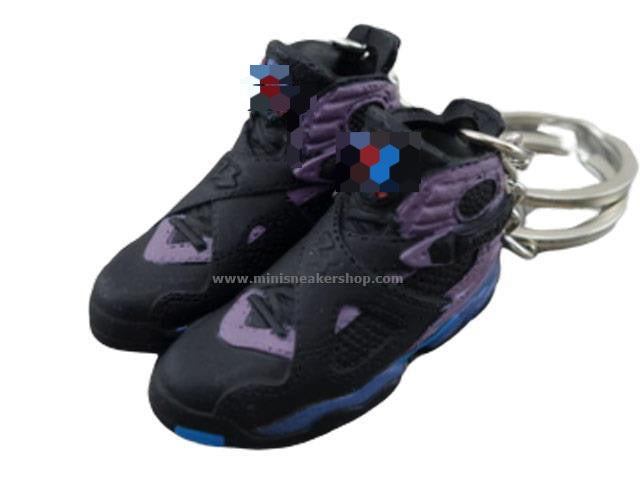Mini Sneaker Keychains AJ 8 - OG Black