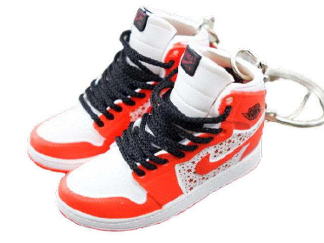 Mini sneaker keychain 3D Air Jordan 1 x SUP - Orange HQ