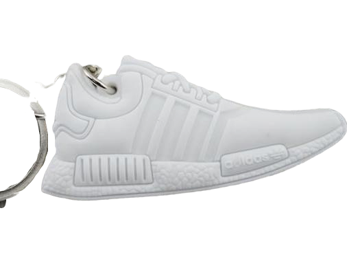 Flat Silicon Sneaker Keychain  NMD Triple Whites