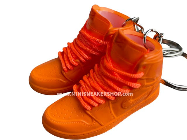 Mini sneaker keychain 3D Air Jordan 1 - Gatorade - Orange