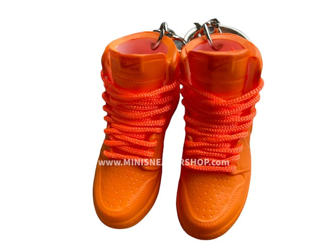 Mini sneaker keychain 3D Air Jordan 1 - Gatorade - Orange