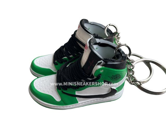 Mini sneaker keychain 3D Air Jordan 1 x Travis Scott - Green