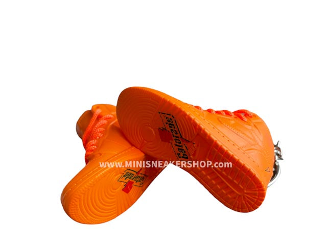 Mini sneaker keychain 3D Air Jordan 1 - Gatorade - Orange
