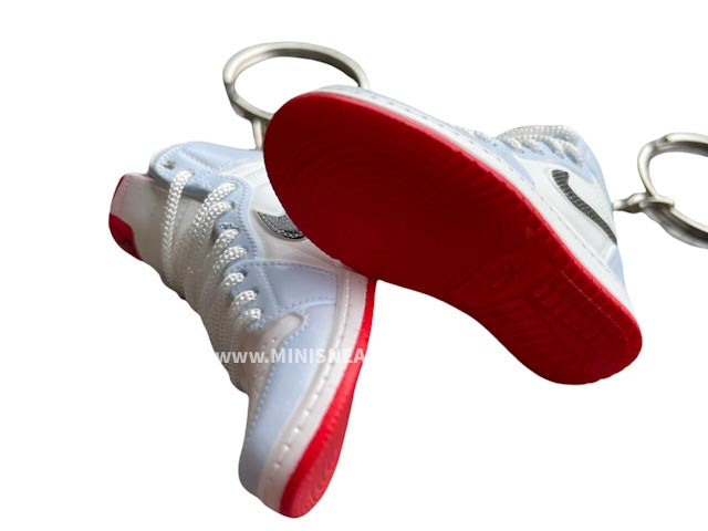Mini sneaker keychain 3D Air Jordan 1 - Blue Red White