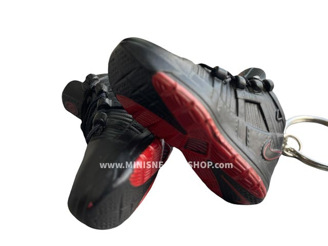 Mini sneaker keychain 3D Nike Lebron James Black and Red