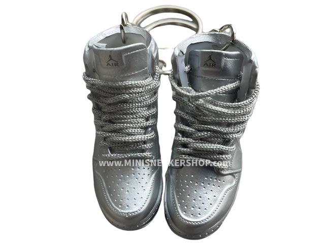 Mini sneaker keychain 3D Air Jordan 1 - SILVER