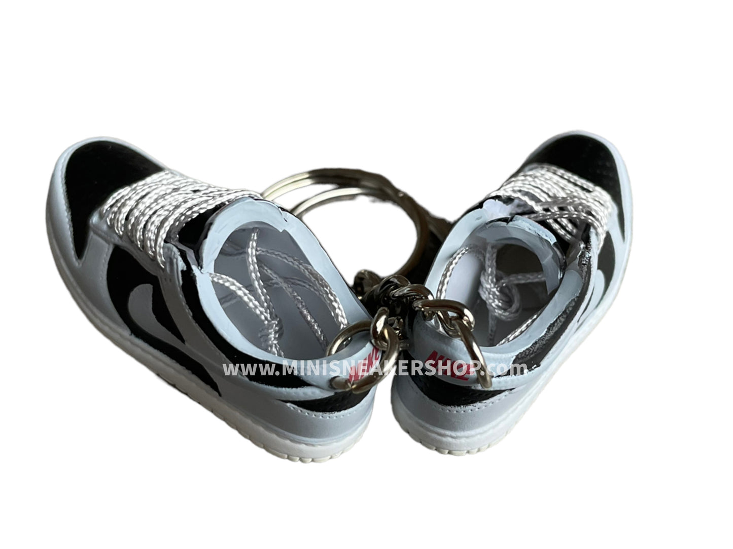 Mini sneaker keychain 3D Dunk - Grey Black