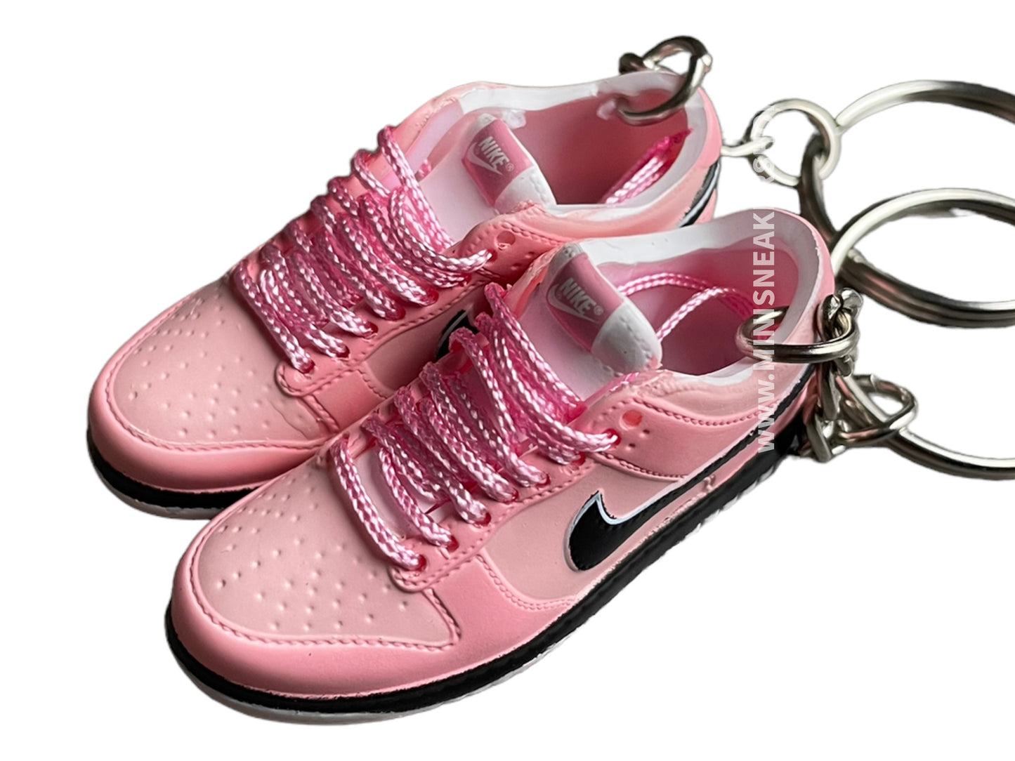Mini sneaker keychain 3D Dunk - Pink shades