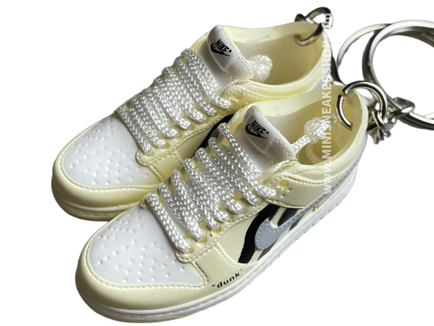 Mini sneaker keychain 3D Dunk - Beige