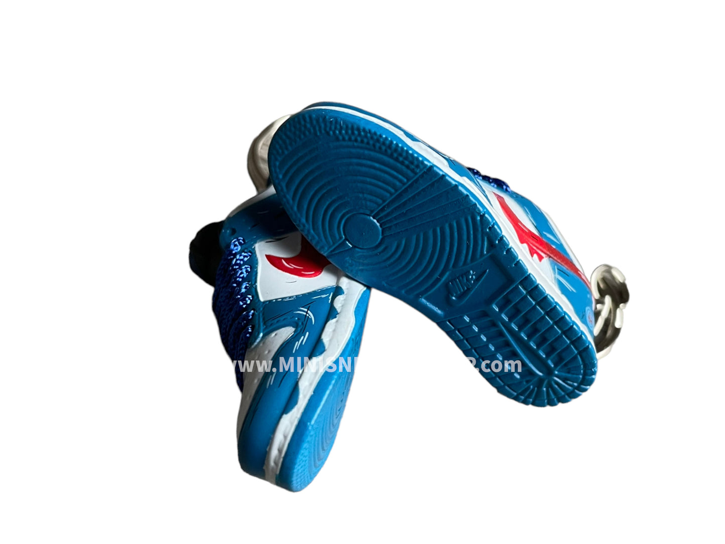 Mini sneaker keychain 3D Dunk - Kenjo concept blue white